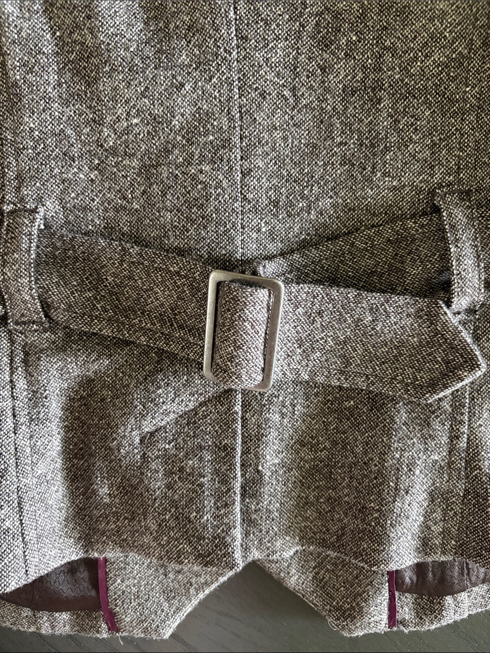 RW&CO. Women's Brown Tweed Vest with Button Front size XS - Picture 7 of 16